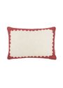 Nobodinoz - Fleurs artificielles - Rectangular Cushion In French Linen Vibes L - Blue