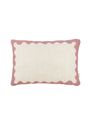 Nobodinoz - Fleurs artificielles - Rectangular Cushion In French Linen Vibes L - Blue