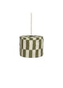 Nobodinoz - Lampenschirm - Linen Pendant Lampshade Diam. 20cm Vibes - Black tiles