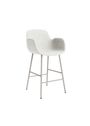 Normann Copenhagen - Bar stool - Form Bar Armchair 65 cm Full Upholstery Steel - Remix 133 /