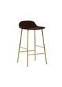 Normann Copenhagen - stołek barowy - Form Barstool 65 cm Full Upholstery Steel - Chrome / City Velvet vol. 2 52