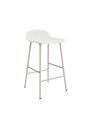 Normann Copenhagen - Barkruk - Form Barstool 65 cm Full Upholstery Steel - Brass / City Velvet vol. 2 96