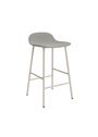 Normann Copenhagen - - Form Barstool 65 cm Full Upholstery Steel - Brass / City Velvet vol. 2 96