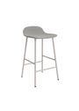 Normann Copenhagen - stołek barowy - Form Barstool 65 cm Full Upholstery Steel - Brass / City Velvet vol. 2 96