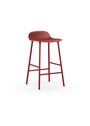 Normann Copenhagen - - Form Barstool 65 cm Steel - White / Steel