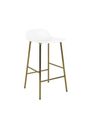 Normann Copenhagen - Barhocker - Form Barstool 65 cm Steel - White / Steel