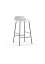 Normann Copenhagen - Bar stool - Form Barstool 65 cm Steel - White / Steel