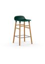 Normann Copenhagen - Bar stool - Form Barstool 65 cm Wood - White / Oak