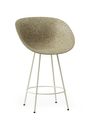Normann Copenhagen - Bar stool - Mat Bar Armchair 65 cm Steel - Hemp / Cream Steel