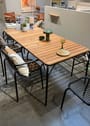 Normann Copenhagen - Table de jardin - Vig Table Robinia - Black - Large