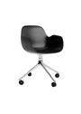 Normann Copenhagen - Office Chair - Form Armchair Swivel 4W Alu - White / Aluminum