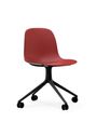 Normann Copenhagen - Chaise de bureau - Form Chair Swivel 4W Alu - Grey / Aluminum