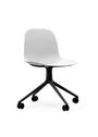 Normann Copenhagen - Silla de oficina - Form Chair Swivel 4W Alu - Grey / Aluminum