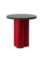 Normann Copenhagen - Side table - Dit Table - Bright Red - Portoro Gold
