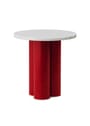 Normann Copenhagen - Tavolino - Dit Table - Bright Red - Portoro Gold