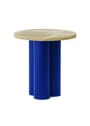 Normann Copenhagen - Side table - Dit Table - Bright Blue - Portoro Gold