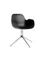 Normann Copenhagen - Cadeira de jantar - Form Armchair Swivel 4L Alu - Aluminium / White