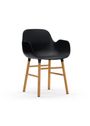 Normann Copenhagen - Cadeira de jantar - Form Armchair Wood - Oak / White