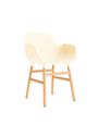 Normann Copenhagen - Cadeira de jantar - Form Armchair Wood - Oak / Light Grey