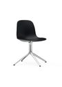 Normann Copenhagen - Sedia da pranzo - Form Chair Swivel 4L Alu - Aluminium / White