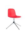 Normann Copenhagen - Cadeira de jantar - Form Chair Swivel 4L Alu - Aluminium / Light Grey