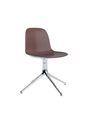 Normann Copenhagen - Chaise à manger - Form Chair Swivel 4L Alu - Aluminium / Light Grey