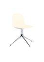 Normann Copenhagen - Chaise à manger - Form Chair Swivel 4L Alu - Aluminium / Light Grey