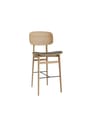 NORR11 - Barstol - NY11 Bar Chair 65 cm - Dunes - Anthracite 21003 / FSC certified oak - Natural,