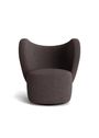 NORR11 - Chaise lounge - Little Big Chair - Barnum Col 1 / Fully Upholstered - Swivel 180,