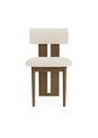 NORR11 - Dining chair - Hippo chair - Velvet - Olive 751 / FSC certified oak - Dark Smoked,