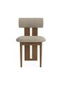 NORR11 - Eetkamerstoel - Hippo chair - Velvet - Olive 751 / FSC certified oak - Dark Smoked,