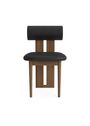 NORR11 - Dining chair - Hippo chair - Velvet - Olive 751 / FSC certified oak - Dark Smoked,