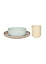 OYOY LIVING - Children's dinnerware - Pullo Tableware Set - Pale Mint/Vanilla/Lavender