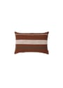 OYOY LIVING - Kussenhoes - Sofuto Cushion Cover - Blue/Clay long