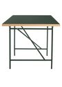 PLEASE WAIT to be SEATED - Bureau - Eiermann1 Desk / By Egon Eiermann - Black Linoleum w. Oak Edge / Black