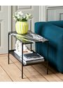  - - Rebar Side Table - Small - Soft Black / Marble