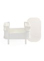 Sebra - Poppen accessoires - Sebra Doll's Bed + Mattress - Jetty beige