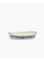 Serax - Serveringsfad - Serving Bowl Feast - Azure Stripes Red S