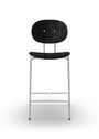 Sibast Furniture - Bar stool - Piet Hein Bar Chair - Natural Oiled Oak / Black