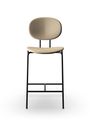 Sibast Furniture - Barkruk - Piet Hein Bar Chair | Full Upholstery - Cognac Dunes Leather / Black
