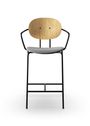 Sibast Furniture - Sgabello - Piet Hein Bar Armchair | Seat Upholstery - Natural Oiled Oak & Cognac Dunes Leather / Black