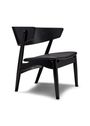 Sibast Furniture - Lounge stol - Sibast No.7 Lounge Chair - Soaped Oak / Solid Black Leather