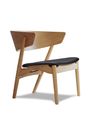 Sibast Furniture - Loungestol - Sibast No.7 Lounge Chair - Soaped Oak / Solid Black Leather