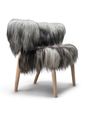 Sibast Furniture - Lounge stol - Sibast No.7 Lounge Chair | Sheepskin Upholstery - White Oiled Oak / Short Grey Sheepskin