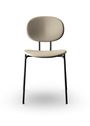 Sibast Furniture - Matstol - Piet Hein Dining Chair | Full Upholstery - Dunes Cognac Leather / Black