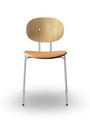 Sibast Furniture - Matstol - Piet Hein Dining Chair | Seat Upholstery - Natural Oiled Oak & Cognac Dunes Leather / Black