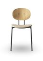 Sibast Furniture - Matstol - Piet Hein Dining Chair | Seat Upholstery - Natural Oiled Oak & Cognac Dunes Leather / Black