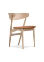 Sibast Furniture - Chaise à manger - Sibast No.7 Dining Chair | Seat Upholstery - Soaped Oak / Honey Spectrum Leather