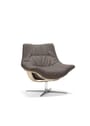 Skipper Furniture - Lænestol - Flight Armchair Low / By O&M Design - Samoa 154 / Black Stained Beech / Polished Chrome