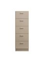 String Furniture - Cómoda - Relief Chest Of Drawers - Tall - White - Plinth